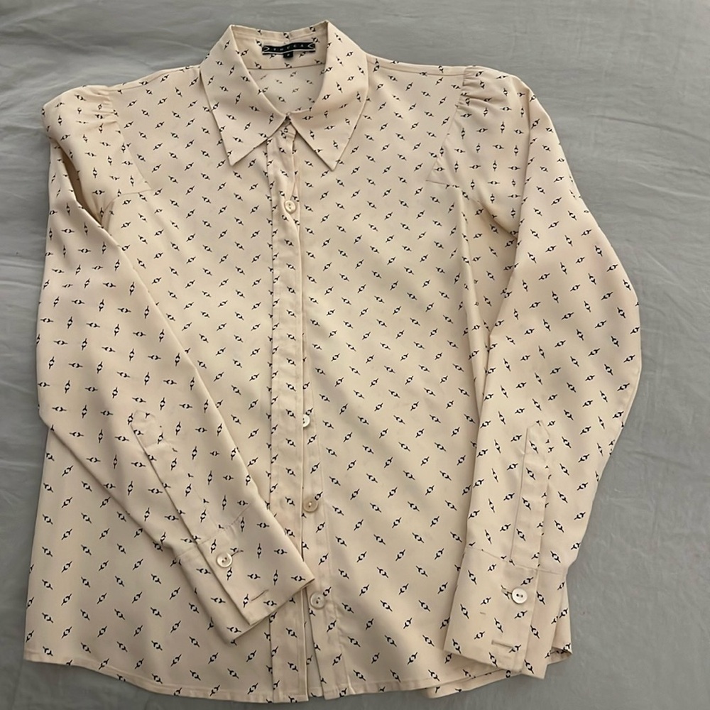 Light Pink Tocca Work Button Down Shirt